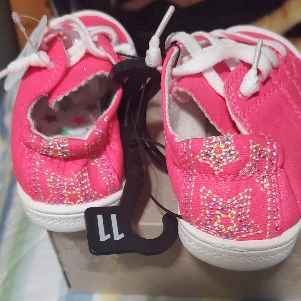 Wonder Nation Pink and Blue Kids Sneakers - Picture 6 of 6